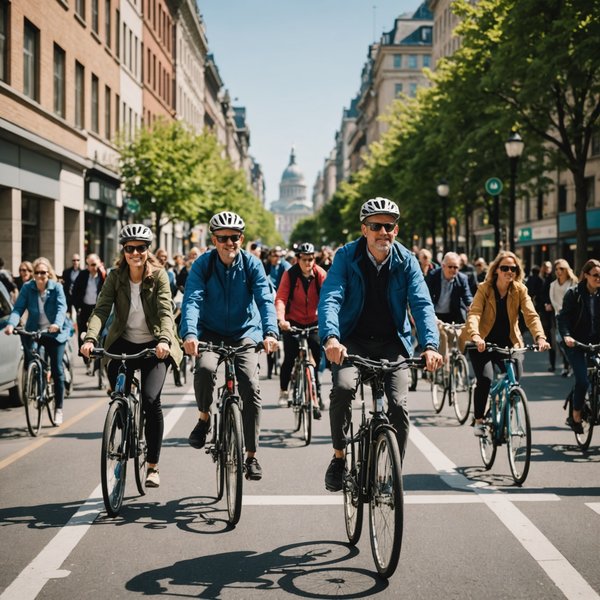 Quelles initiatives pour promouvoir les transports actifs comme le vélo et la marche en ville ?